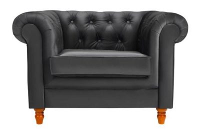 Collection Chesterfield Fabric Chair - Black